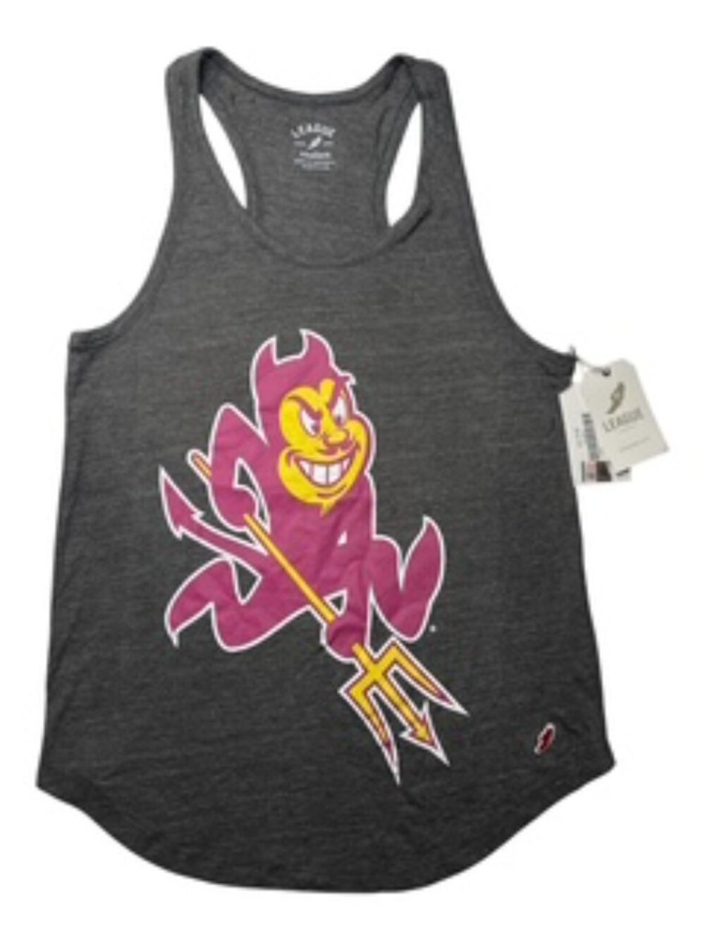 Sun Devils ASU Women's Varsity Black Sleeveless Racer Back Tank Top NWT Size M